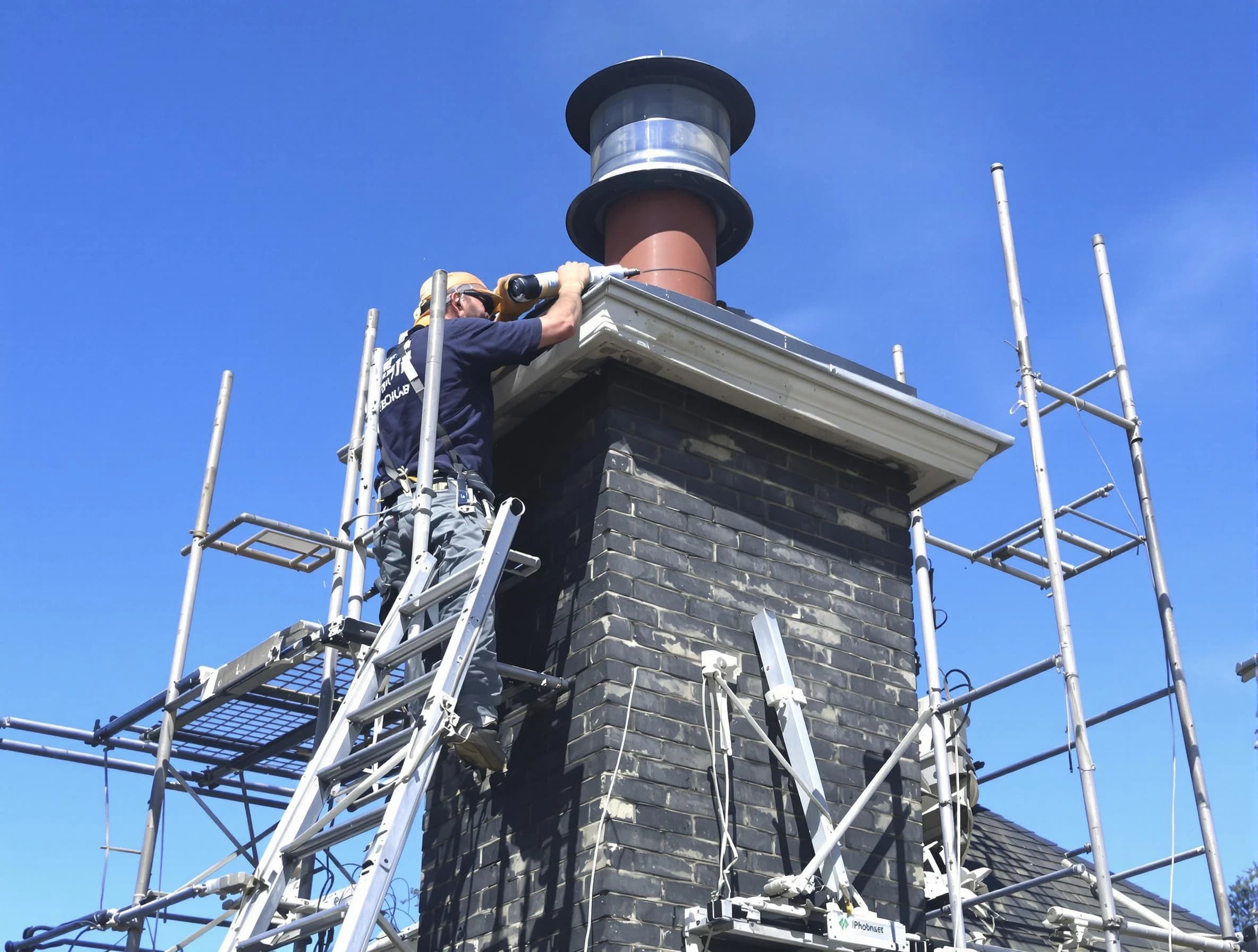 Sturdy chimney crown finished by Union Chimney Sweep in Union, NJ