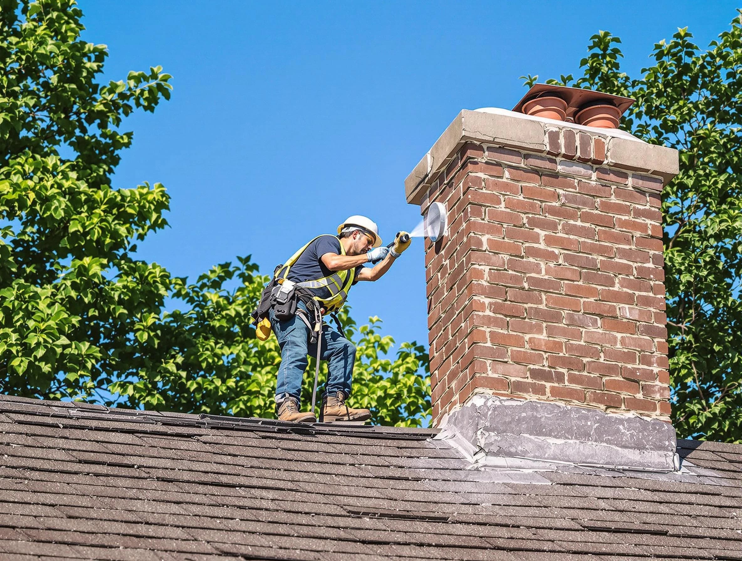 Union Chimney Sweep performing an inspection with advanced tools in Union, NJ