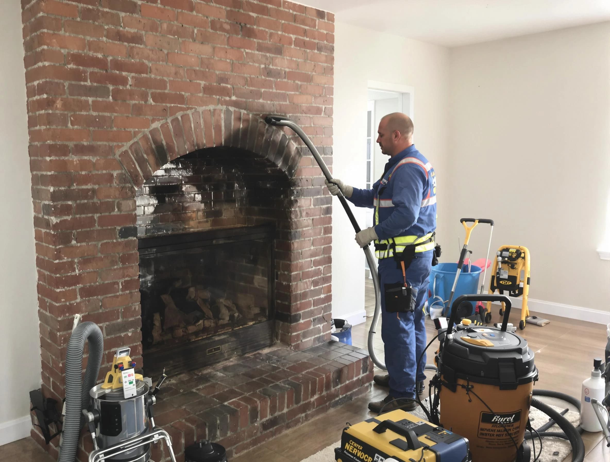 Union Chimney Sweep expert performing detailed chimney sweep in Union, NJ