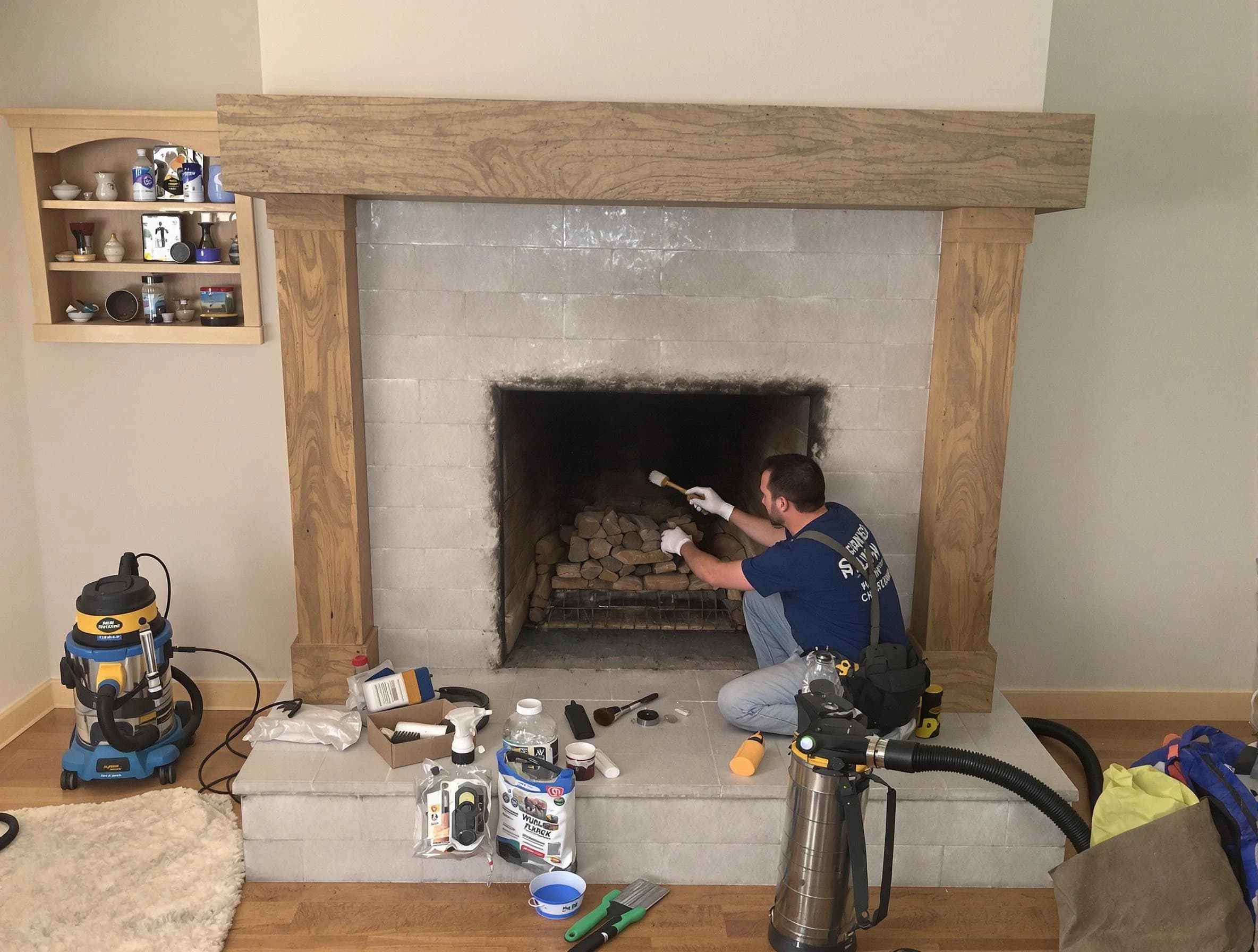 Detailed creosote removal process by Union Chimney Sweep in Union, NJ