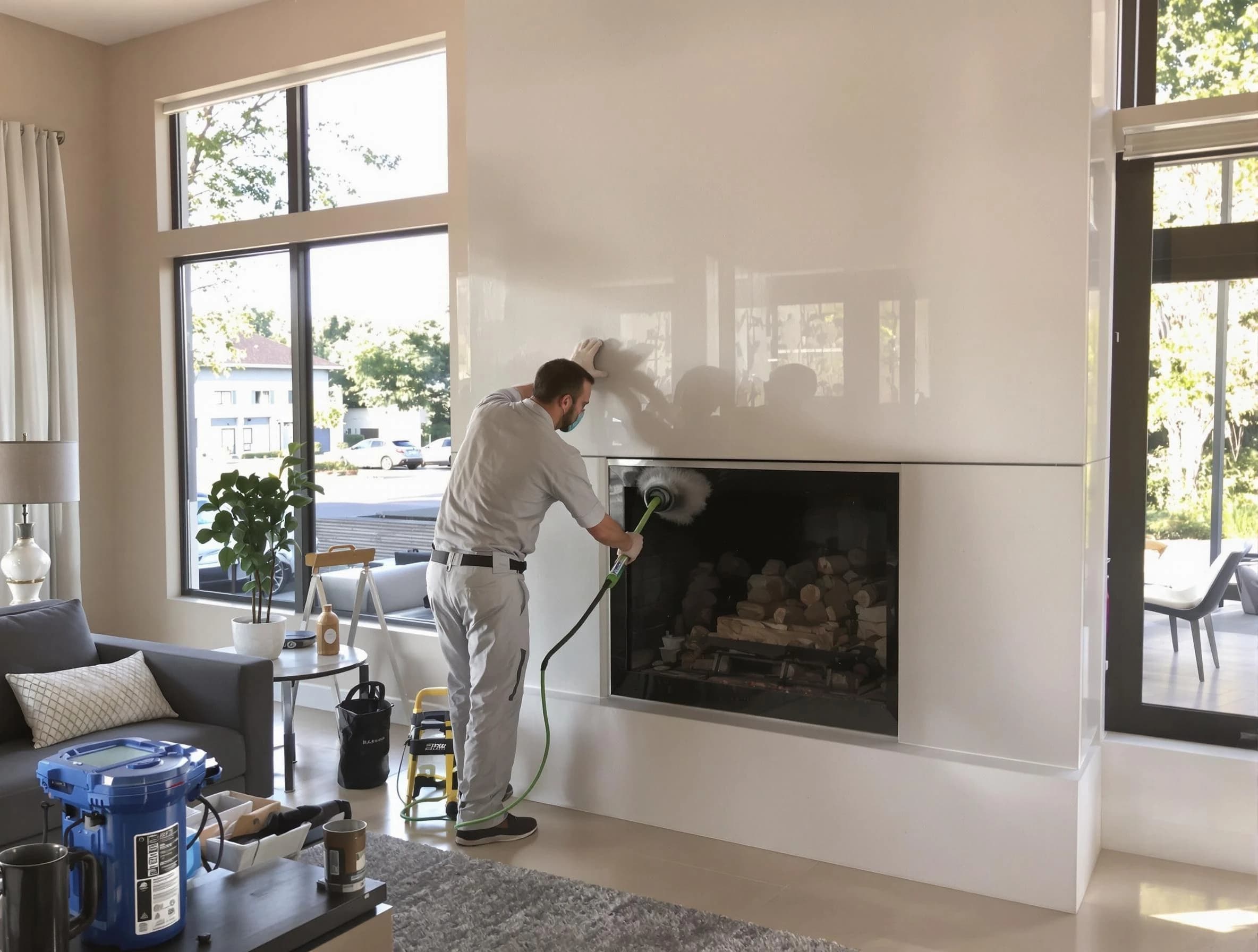 Union Chimney Sweep performing thorough soot removal in Union, NJ