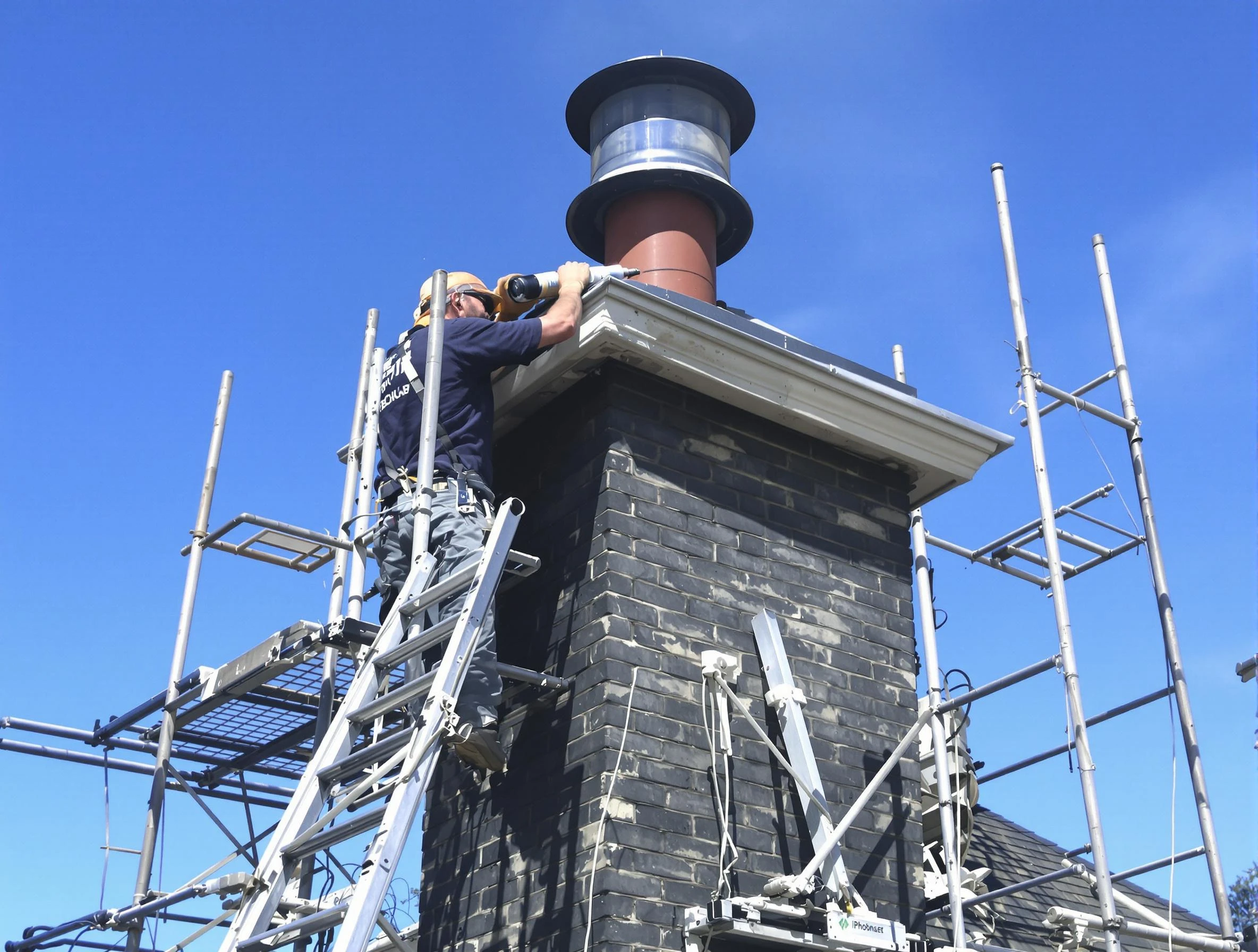 Sturdy chimney crown finished by Union Chimney Sweep in Union, NJ