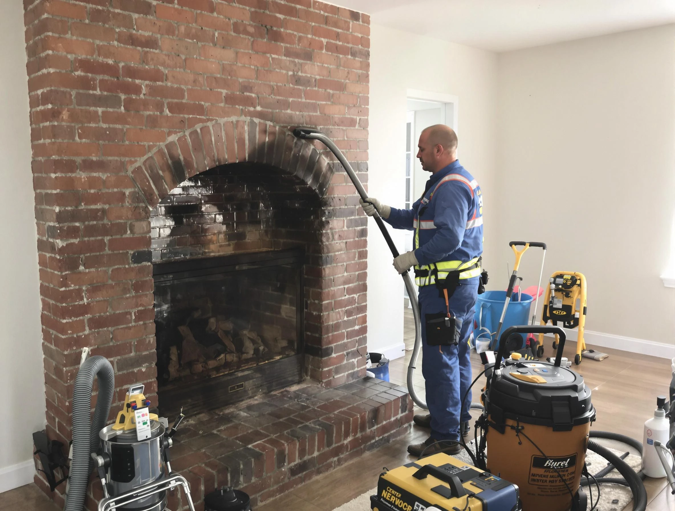 Union Chimney Sweep expert performing detailed chimney sweep in Union, NJ