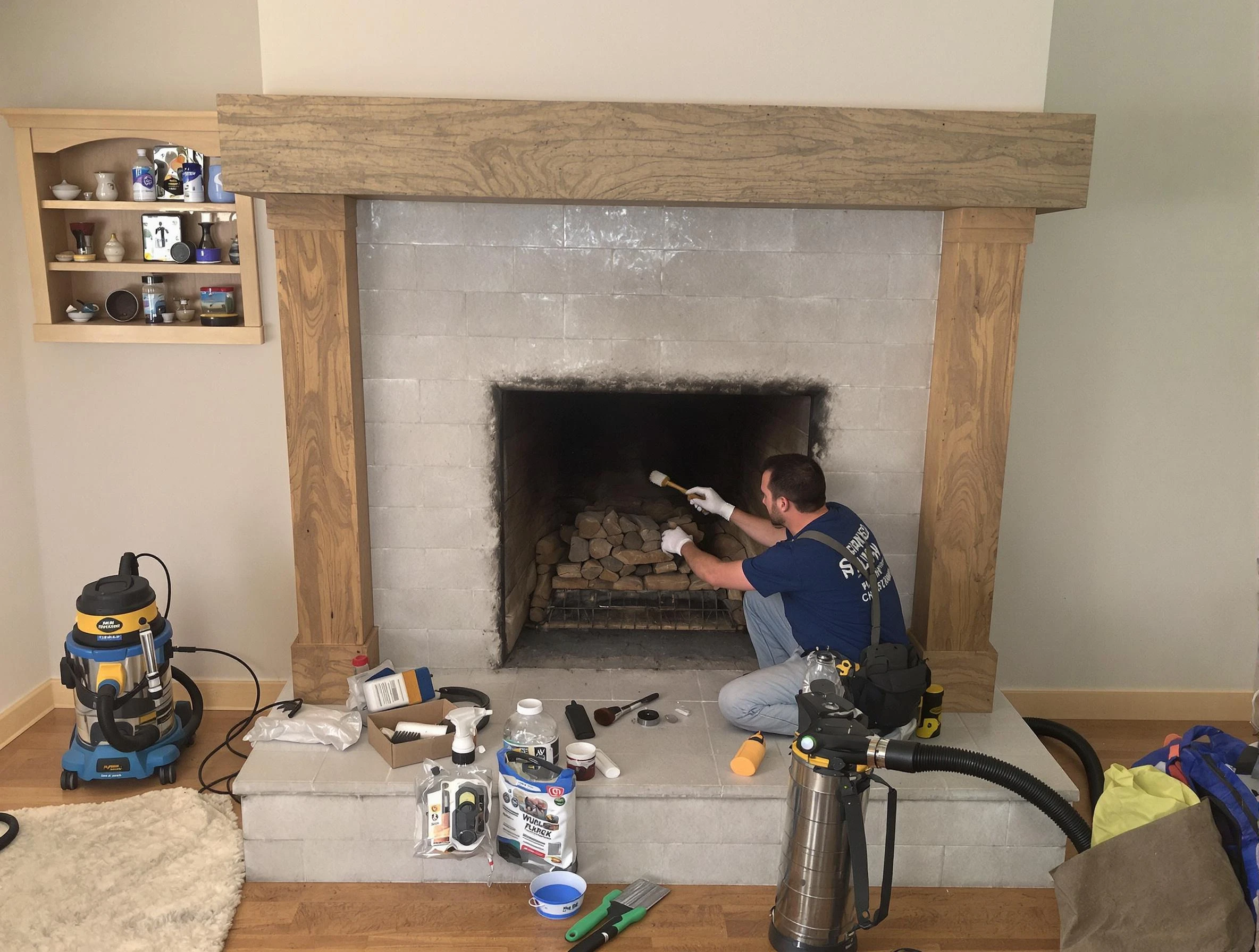 Detailed creosote removal process by Union Chimney Sweep in Union, NJ